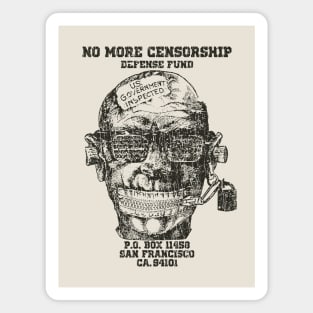 No More Censorship Defense Fund 1985 Magnet